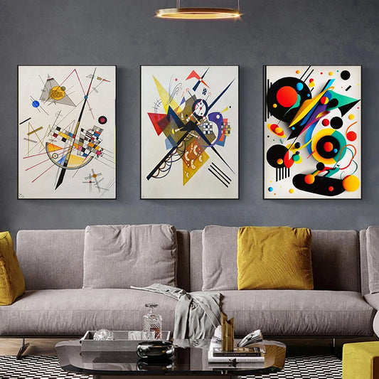 Famous Painting Kandinsky Style Posters and Prints Canvas Wall Art Pictures for Home Living Room DecorationCuadros