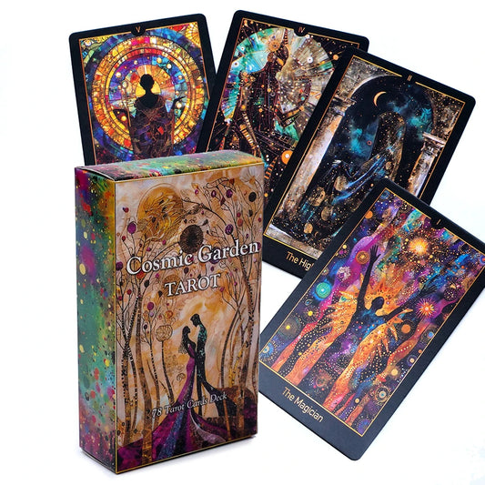 Cosmic Garden Tarot Deck Unique Tarot Cards 78 Tarot Cards Custom Design Oracle, Tarot Deck