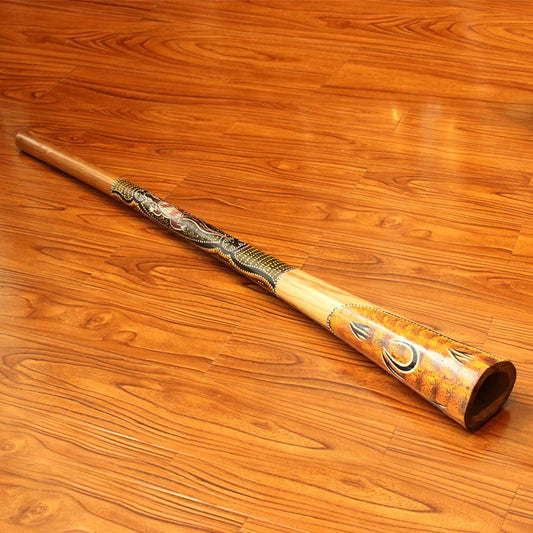 Wooden Didgeridoo Large Blow Pipe Sound Healing Beginners Professional Meditation Traditional Australian Musical Instruments