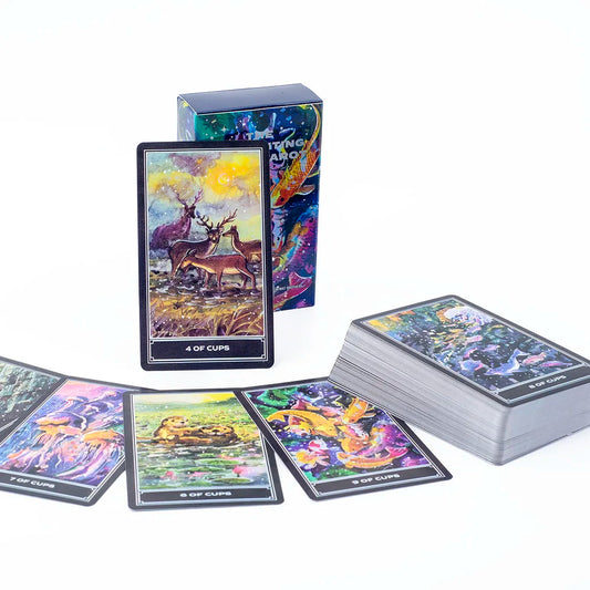 10.3*6cm The Enchanting Earth Tarot - Animal Tarot Cards 80 Cards Watercolor Fully Illustrated Tarot Cards