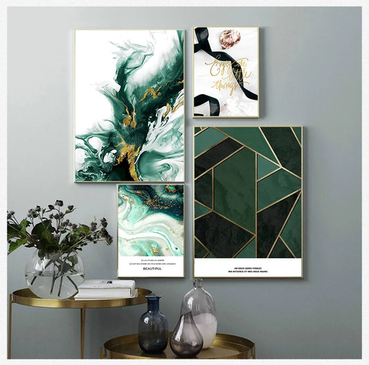 Abstract Painting Decorative Picture Modern Livinfg Room Decoration Scandinavian Geometry Canvas Wall Art Print Nordic